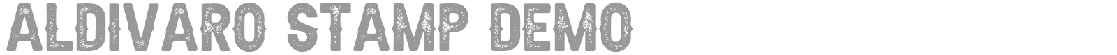 Aldivaro font preview